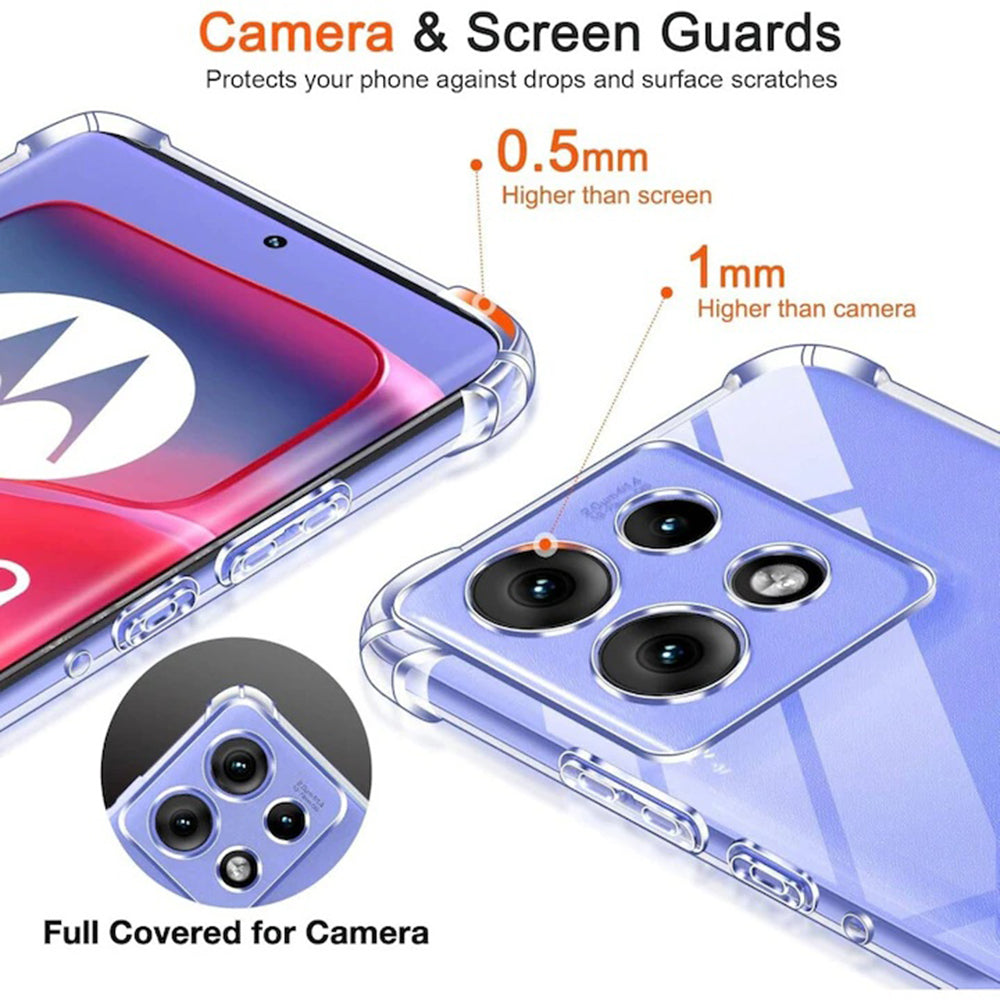 Θήκη για Motorola Moto G15 / G15 Power, Techsuit, Ανθεκτική σε Κρούσεις Διαφανής, Διάφανη