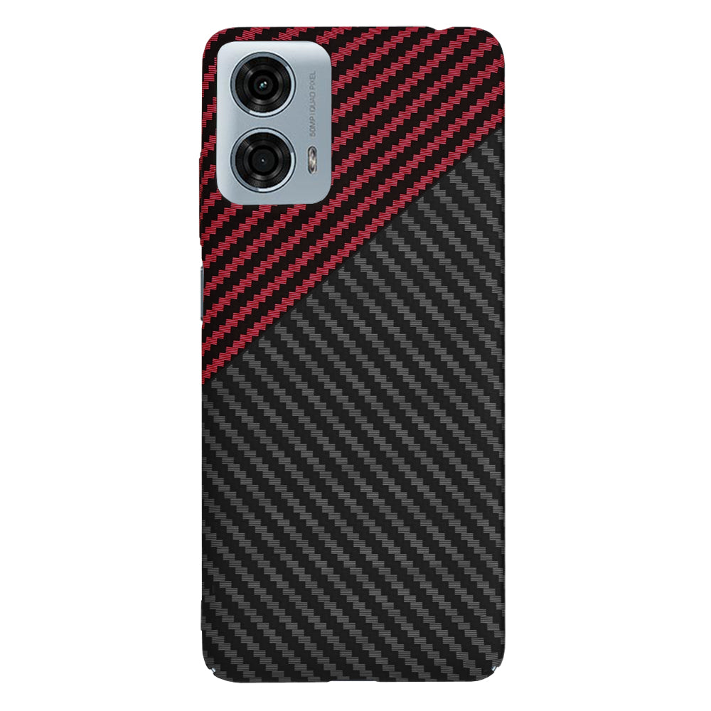 Θήκη για Motorola Moto G24 Power, Techsuit, Carbonite FiberShell, Μαύρο Κόκκινο
