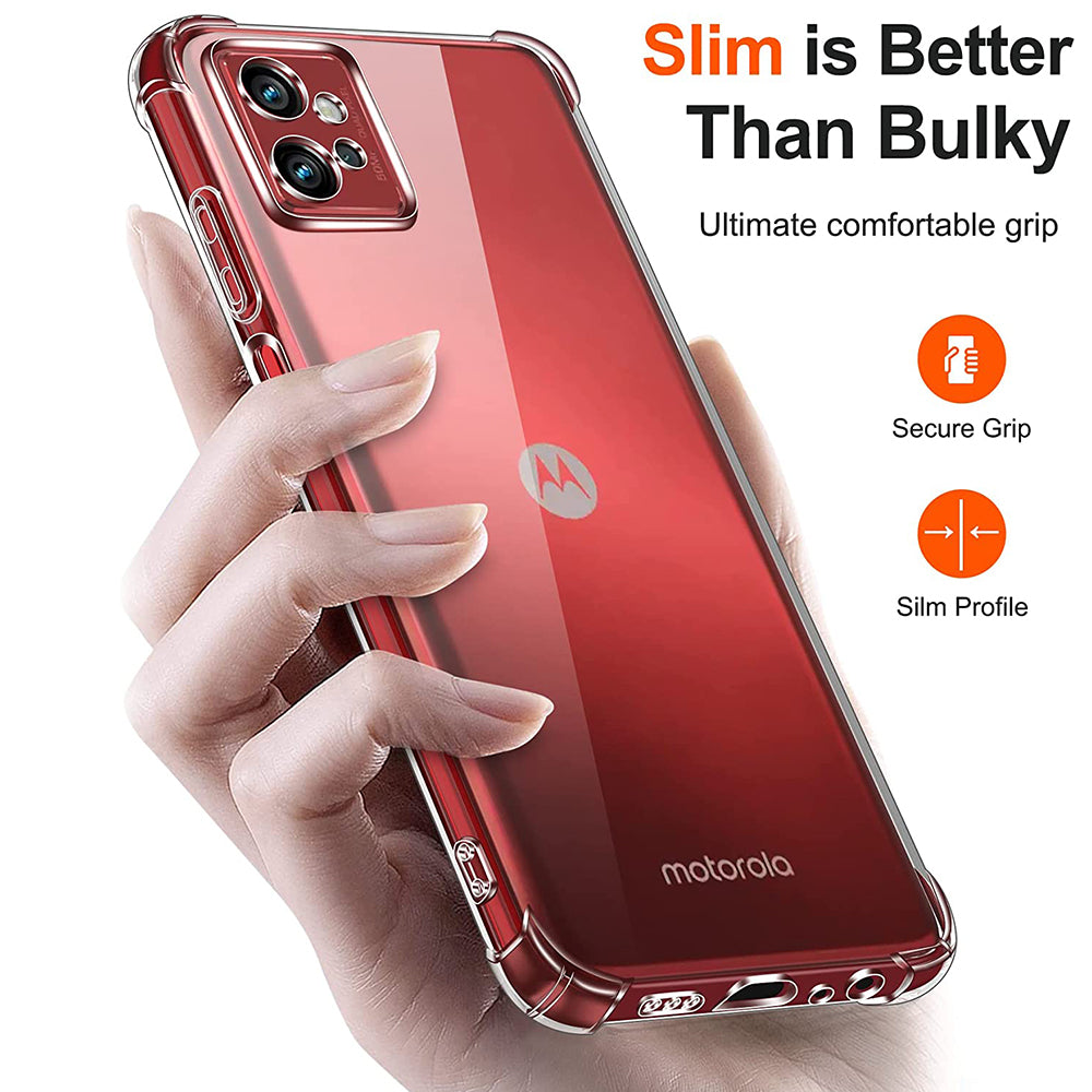 Θήκη για Motorola Moto G32, Techsuit, Ανθεκτική σε Κρούσεις Διαφανής, Διάφανη