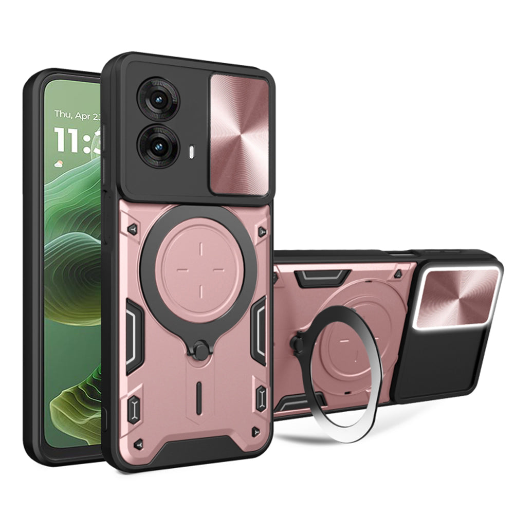 Θήκη για Motorola Moto G35, Techsuit, CamGuard Pro, Ροζ Χρυσό