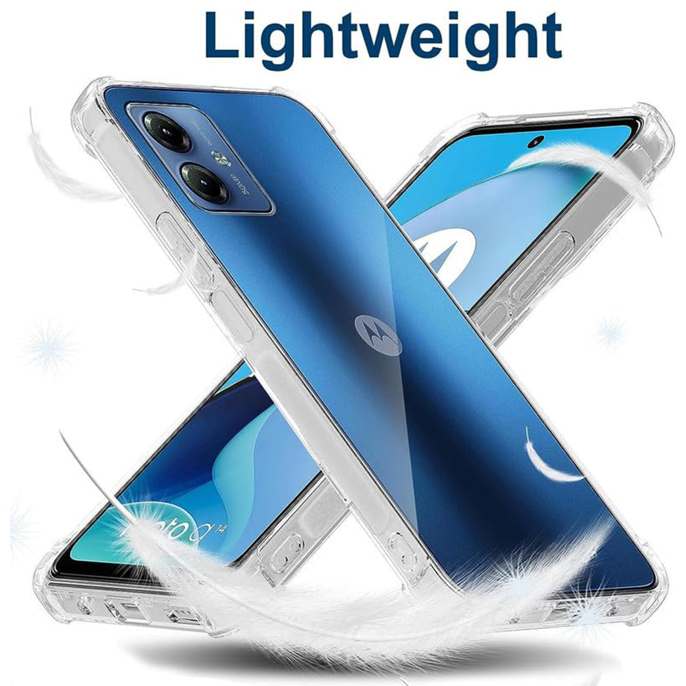Θήκη για Motorola Moto G54, Techsuit, Ανθεκτική σε Κρούσεις Διαφανής, Διάφανη