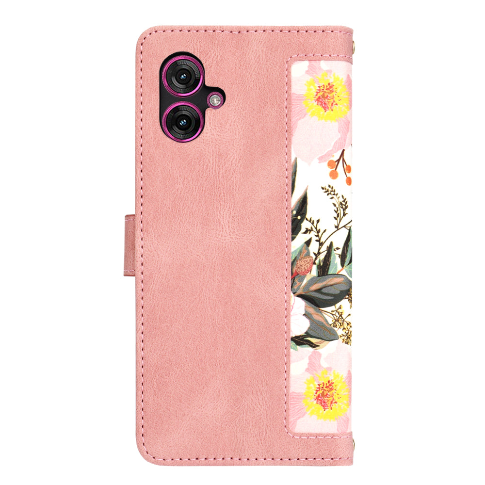 Θήκη για Motorola Moto G55, Techsuit, FlipCraft, Ροζ