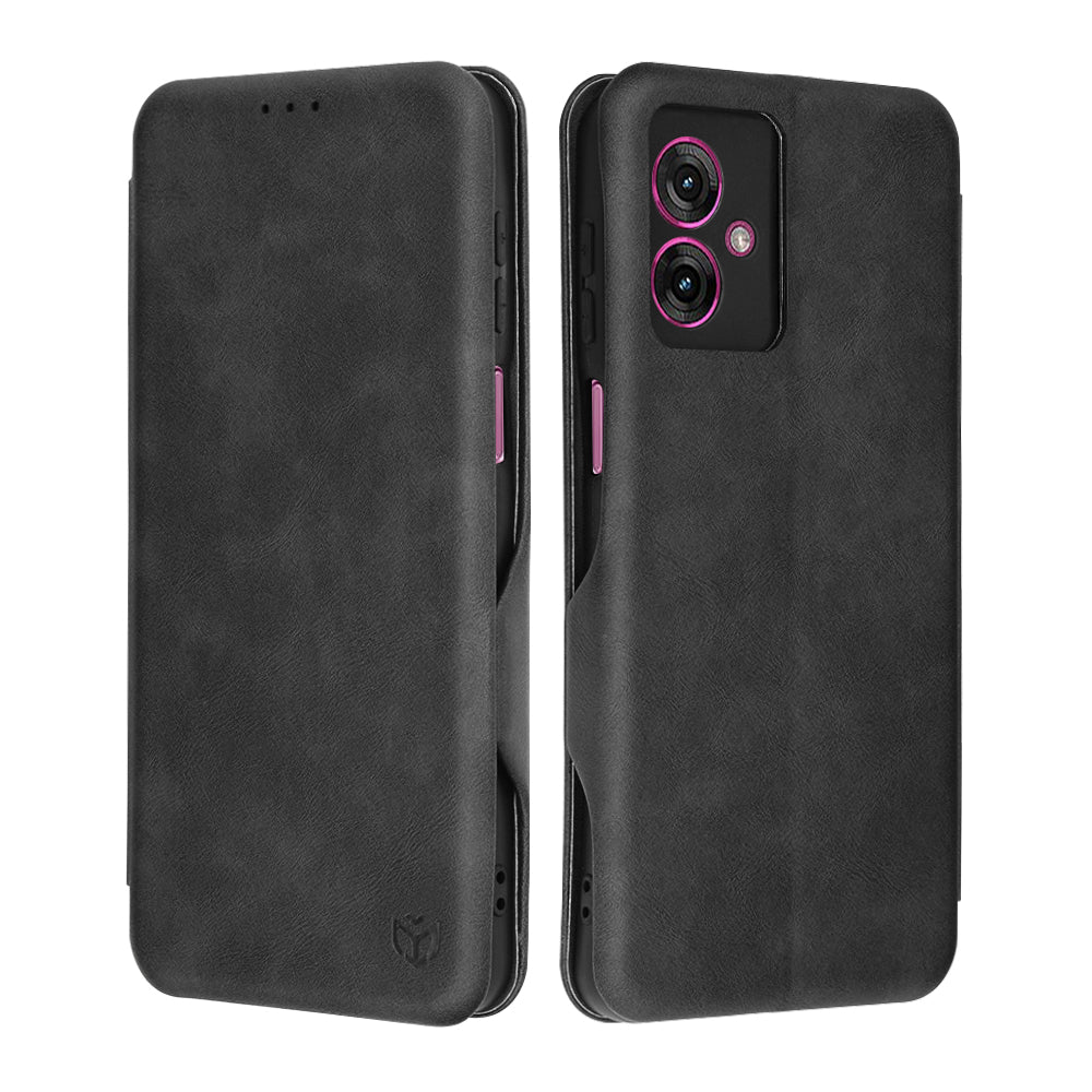 Θήκη για Motorola Moto G55, Techsuit, Safe Wallet Plus, Μαύρο