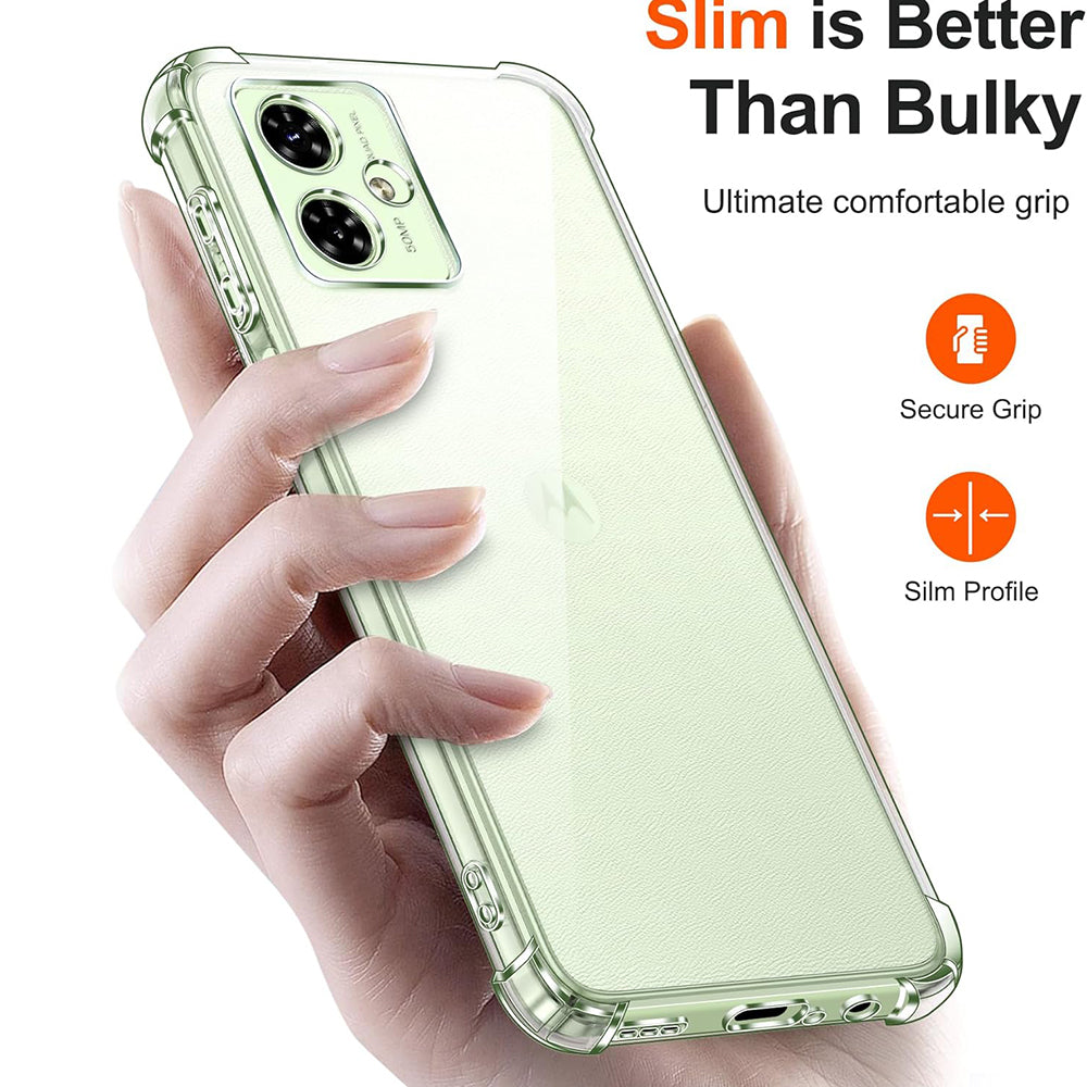 Θήκη για Motorola Moto G55, Techsuit, Ανθεκτική σε Κρούσεις Διαφανής, Διαφανής