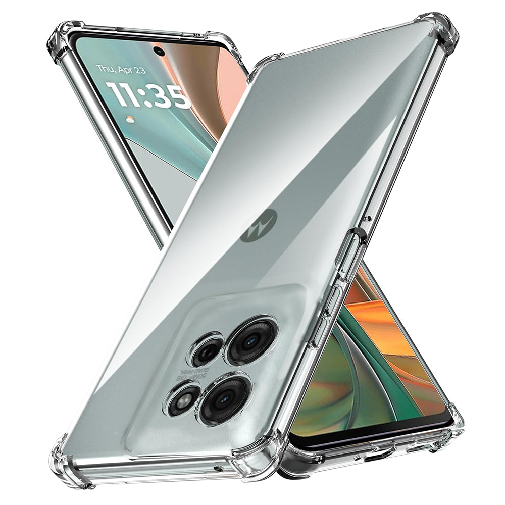 Θήκη για Motorola Moto G75, Techsuit, Ανθεκτική σε Κρούσεις Διαφανής, Διάφανη
