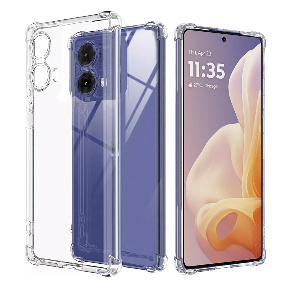 Θήκη για Motorola Moto G85, Techsuit, Ανθεκτική σε Κρούσεις Διαφανής, Διάφανη