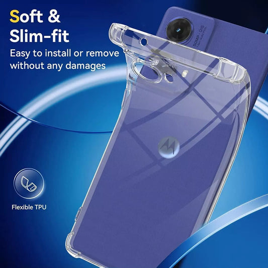 Θήκη για Motorola Moto G85, Techsuit, Ανθεκτική σε Κρούσεις Διαφανής, Διάφανη