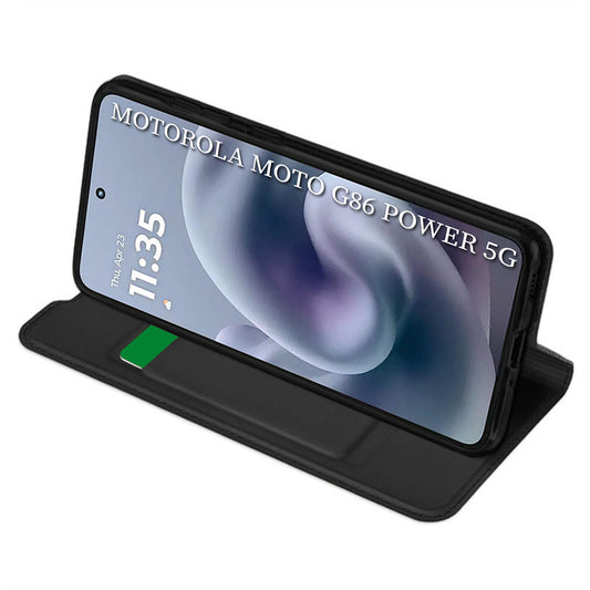 Θήκη για Motorola Moto G86 Power, Techsuit, Magskin Book, Μαύρη
