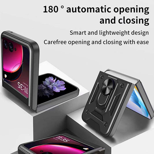 Θήκη για Motorola Razr 50 Ultra, Techsuit, CamShield, Μαύρο