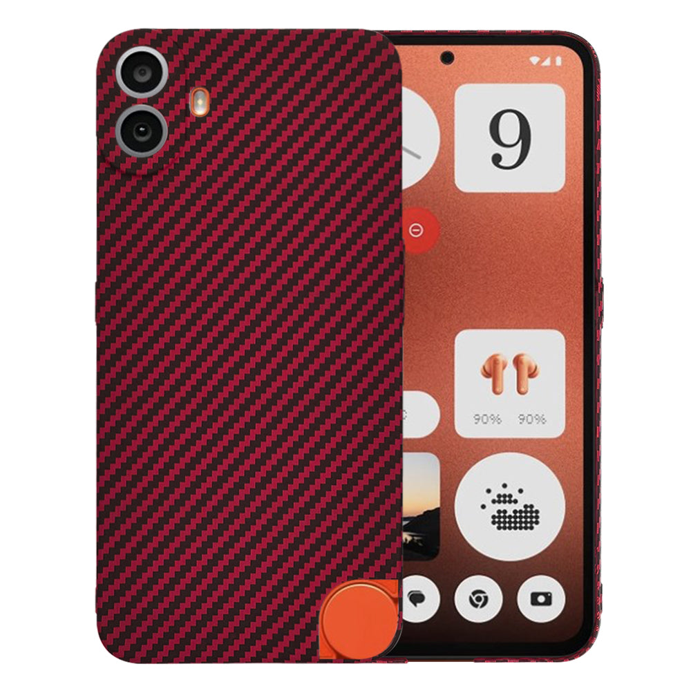 Θήκη για Nothing CMF Phone 1, Techsuit, Carbonite FiberShell, Κόκκινο