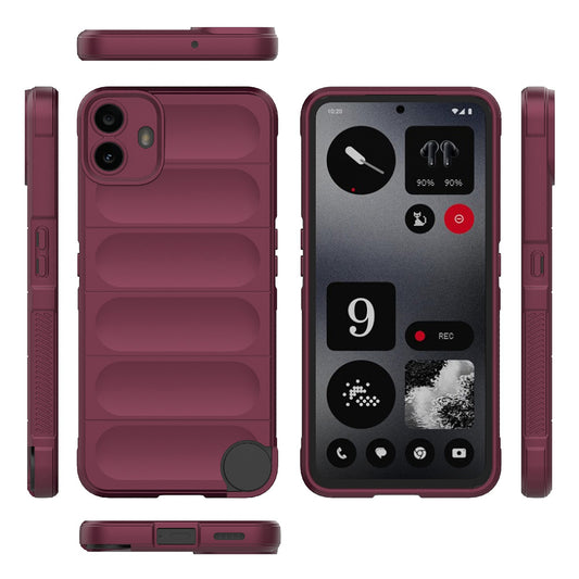 Θήκη για Nothing CMF Phone 1, Techsuit, Magic Shield, Βυσσινί