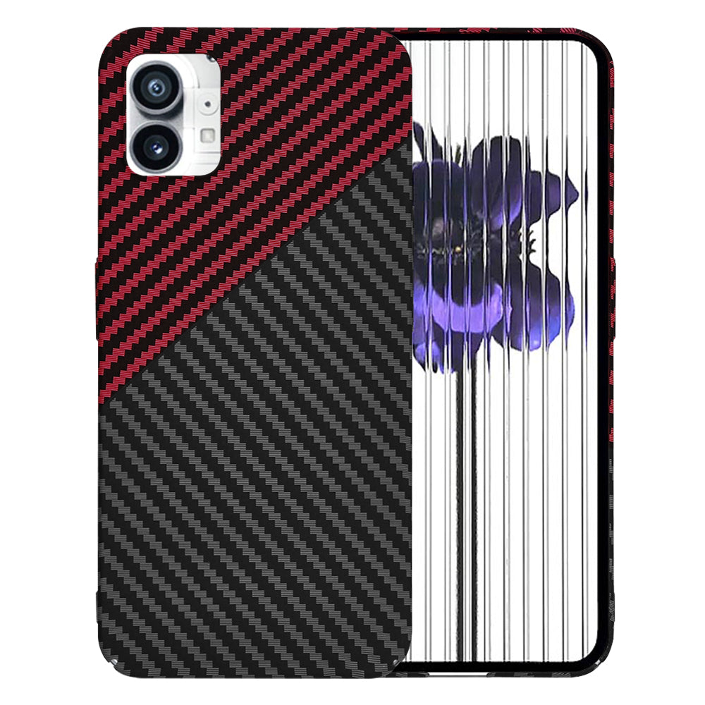 Θήκη για Nothing Phone (1), Techsuit, Carbonite FiberShell, Μαύρο Κόκκινο