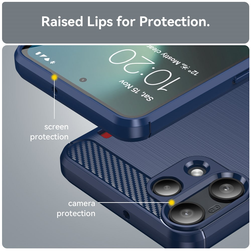 Θήκη για Nothing Phone (3a) Lite, Techsuit, Καρμπόν, Μπλε