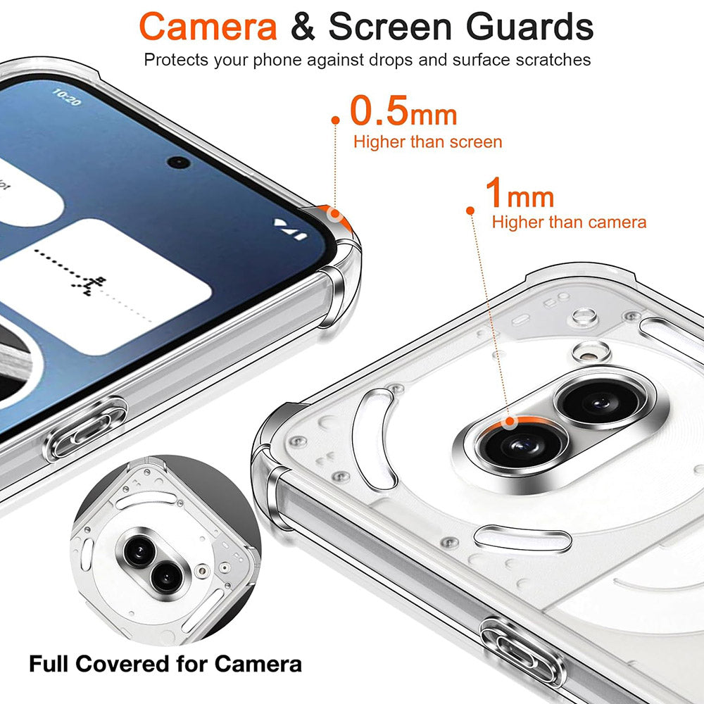 Θήκη για Nothing Phone (3a) Pro, Techsuit, Ανθεκτική σε Κρούσεις Διαφανής, Διάφανη