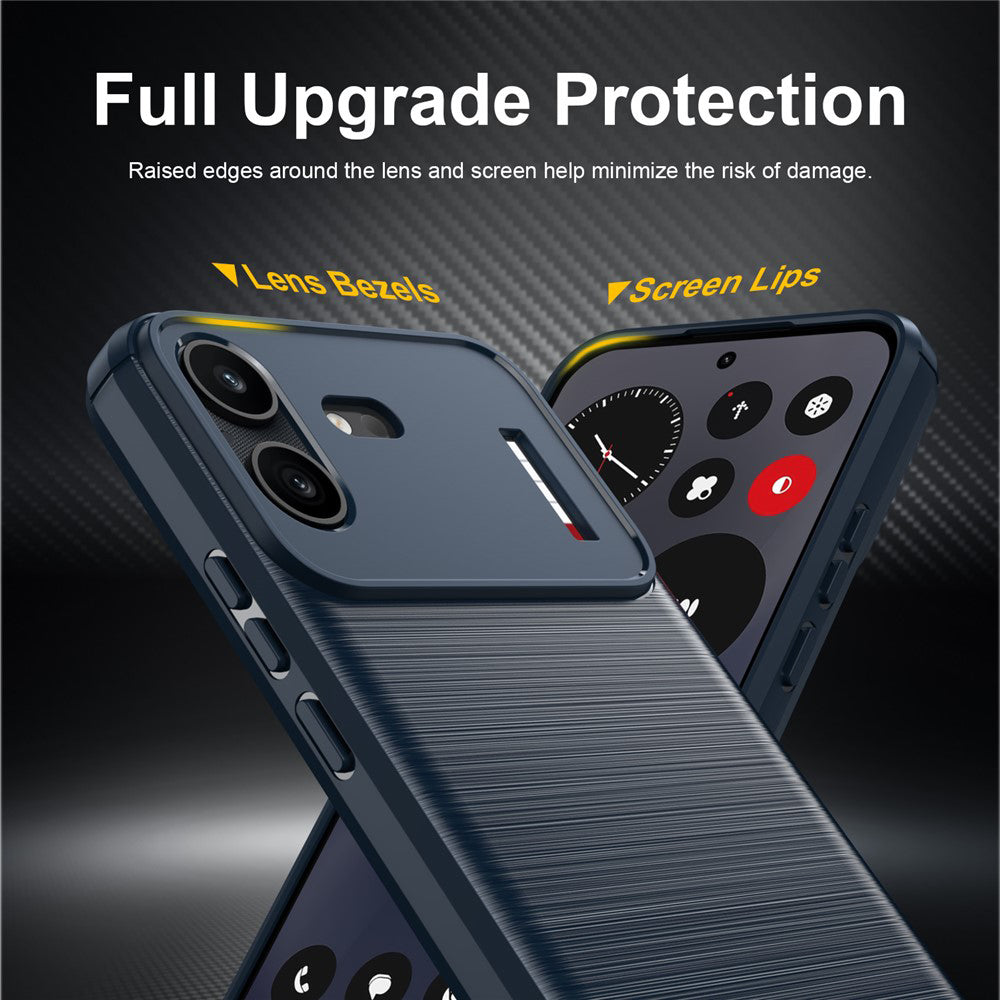 Θήκη για Nothing Phone (4b), Techsuit, Carbon, Μπλε