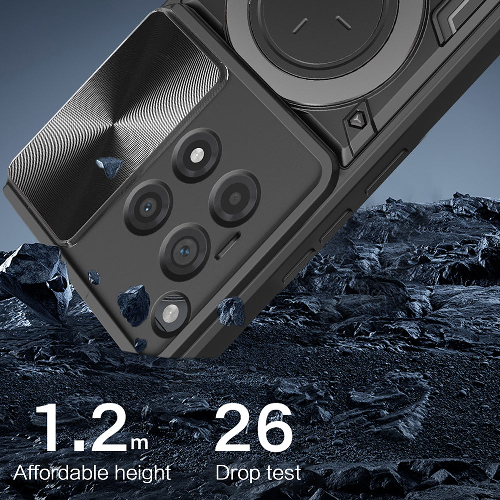 Θήκη για OnePlus 12R, Techsuit, CamGuard Pro, Ροζ Χρυσό