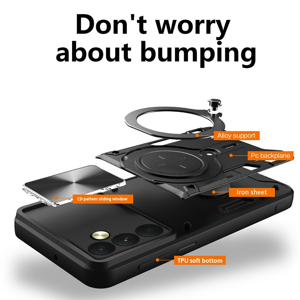 Θήκη για OnePlus 15, Techsuit, CamGuard Pro, Μαύρη