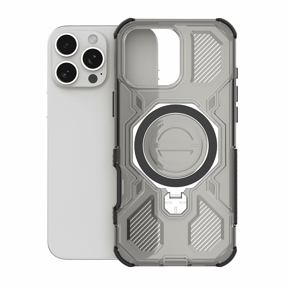 Θήκη για OnePlus 15, Techsuit, Carbon Shield Pro, Καπνού