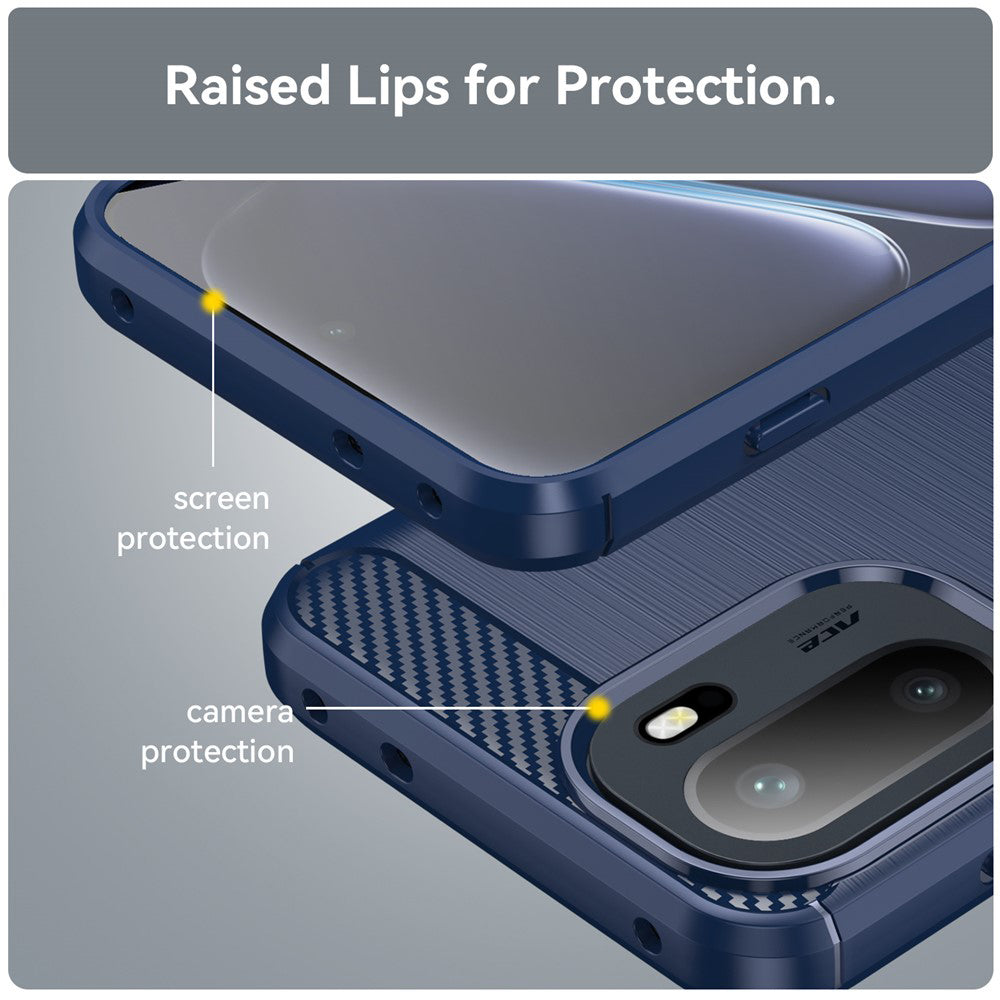 Θήκη για OnePlus 15R, Techsuit, Καρμπόν, Μπλε