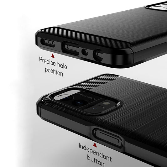 Θήκη για OnePlus Nord N200 5G / Oppo A74 5G / A54 5G, Techsuit, Carbon, Μαύρη
