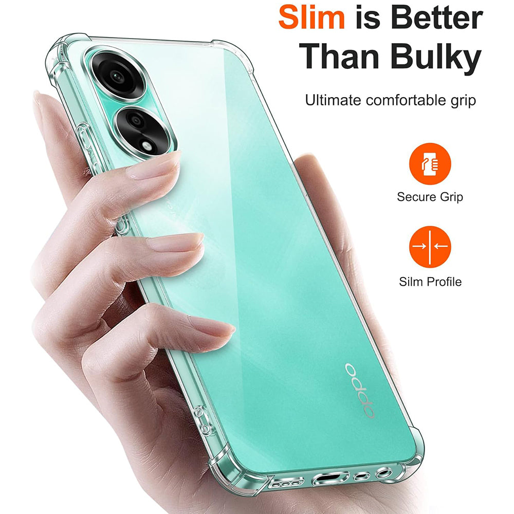 Θήκη για Oppo A18 / A38, Techsuit, Ανθεκτική σε Κρούσεις Διαφανής, Διάφανη