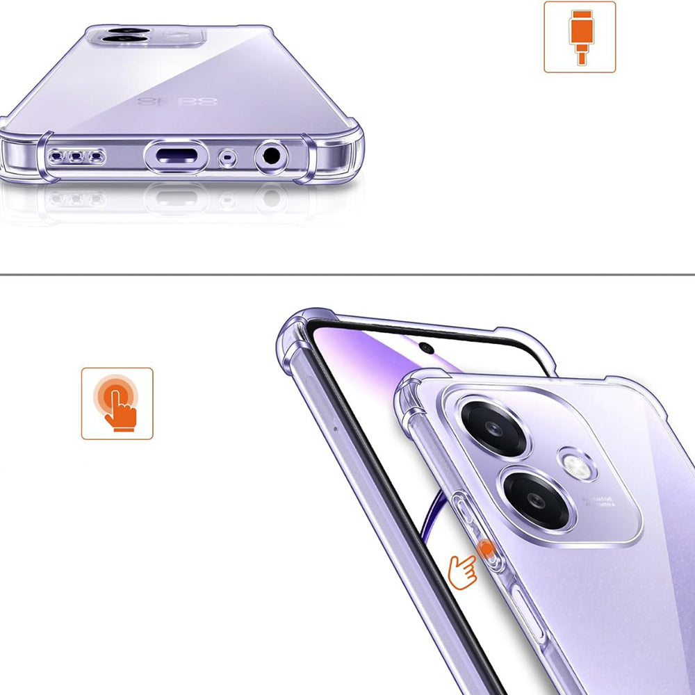 Θήκη για Oppo A3 4G, Techsuit, Ανθεκτική σε Κρούσεις Διαφανής, Διάφανη
