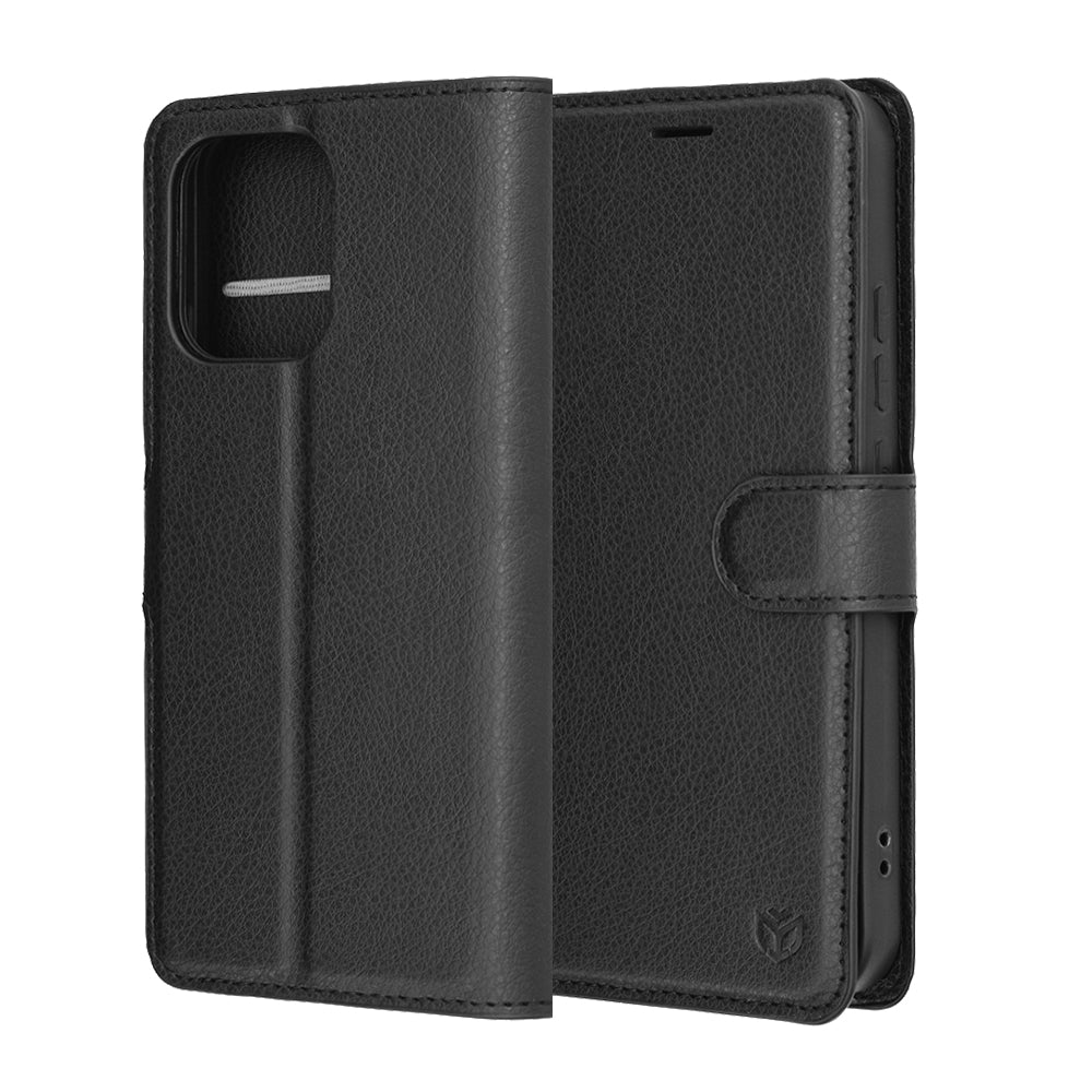 Θήκη για Oppo A6 Pro 5G / A6 Pro 4G, Techsuit, Leather Folio, Μαύρη