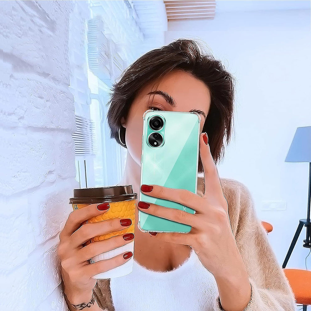 Θήκη για Oppo A78 4G, Techsuit, Ανθεκτική σε Κρούσεις Διαφανής, Διάφανη
