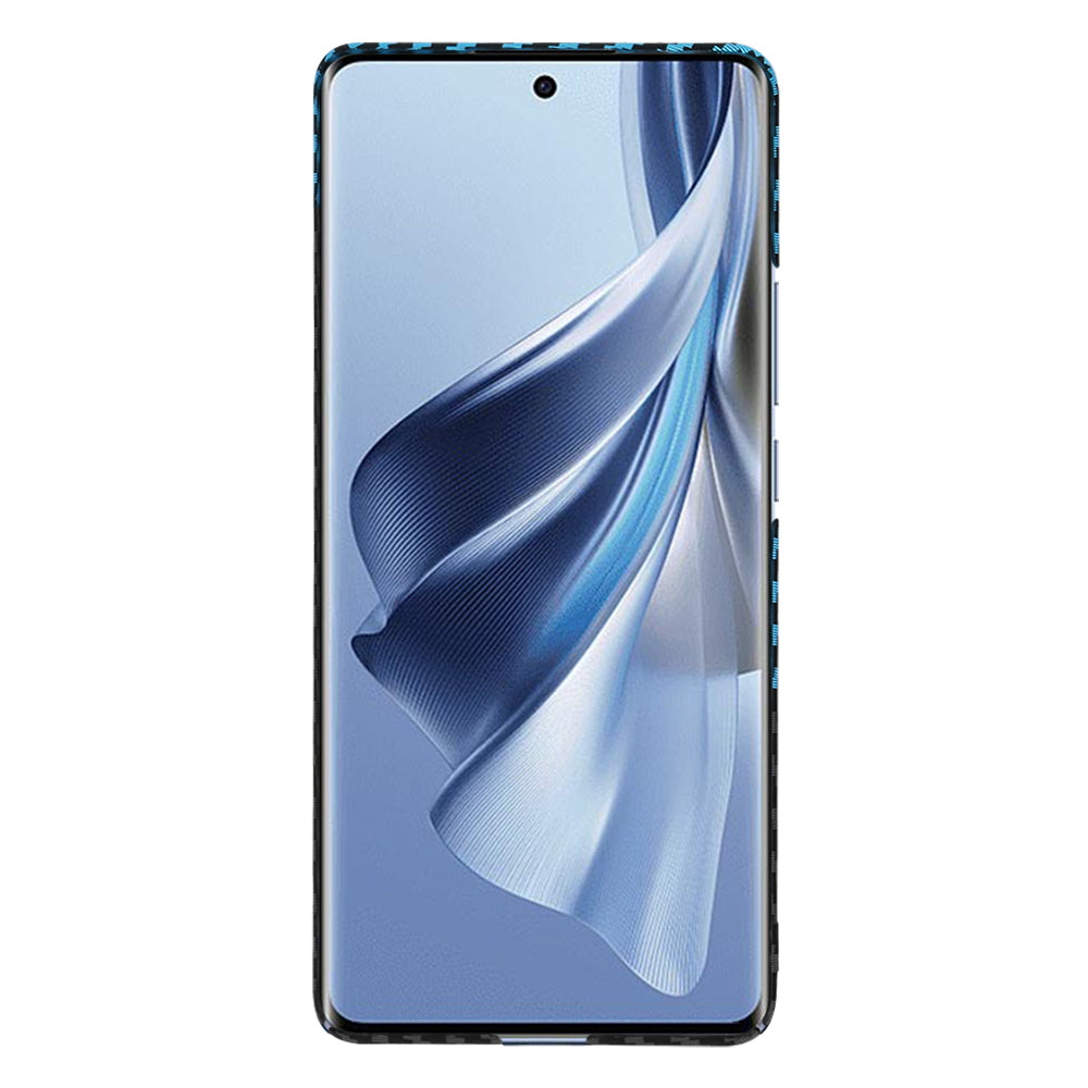 Θήκη για Oppo Reno10 / Reno10 Pro, Techsuit, Carbonite FiberShell, Μαύρο Μπλε