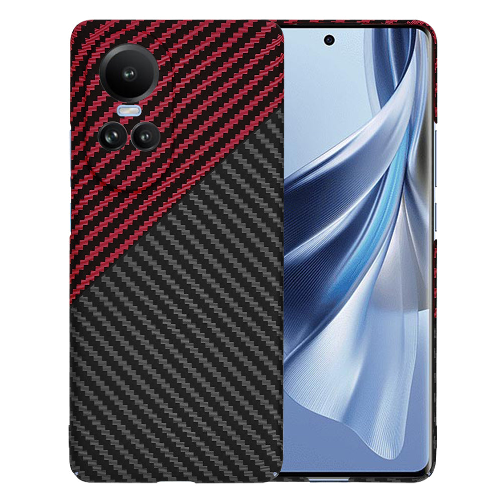 Θήκη για Oppo Reno10 / Reno10 Pro, Techsuit, Carbonite FiberShell, Μαύρο Κόκκινο
