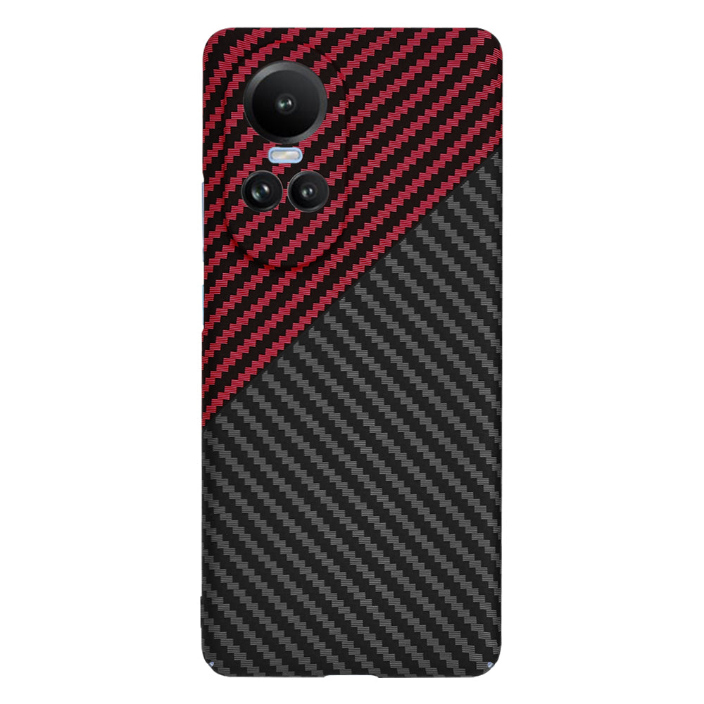 Θήκη για Oppo Reno10 / Reno10 Pro, Techsuit, Carbonite FiberShell, Μαύρο Κόκκινο