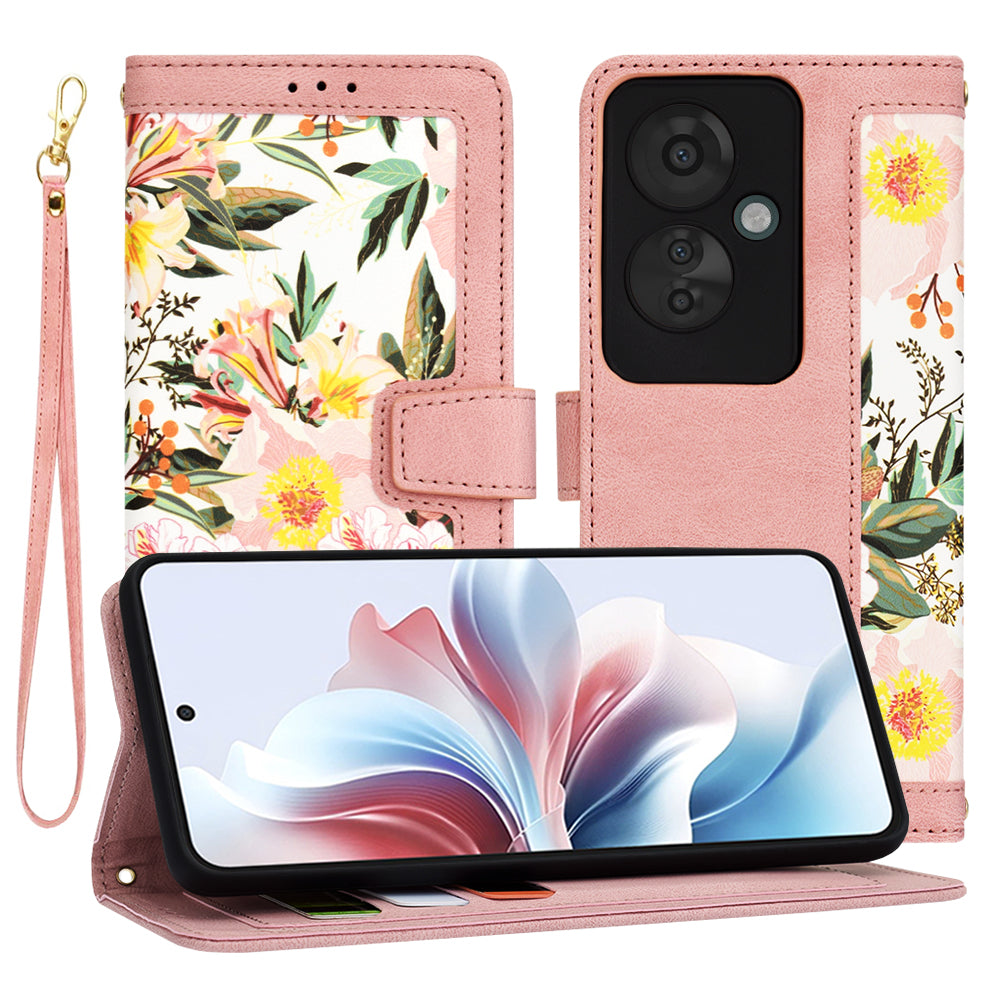 Θήκη για Oppo Reno11 F, Techsuit, FlipCraft, Ροζ