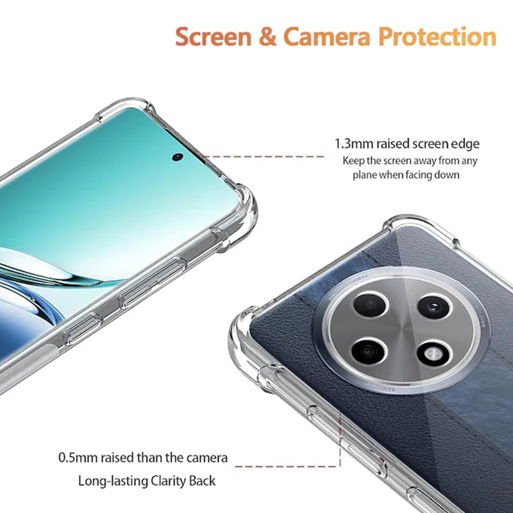 Θήκη για Oppo Reno12 FS 5G / Reno12 FS 4G / Reno12 F 4G / Reno12 F, Techsuit, Ανθεκτική σε Κρούσεις Διαφανής, Διαφάνεια