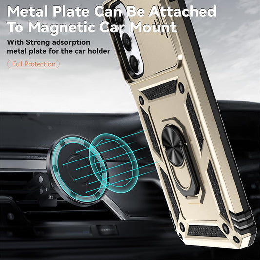 Case for Oppo Reno12 FS 5G / Reno12 FS 4G / Reno12 F 4G / Reno12 F, Techsuit, CamShield, Gold