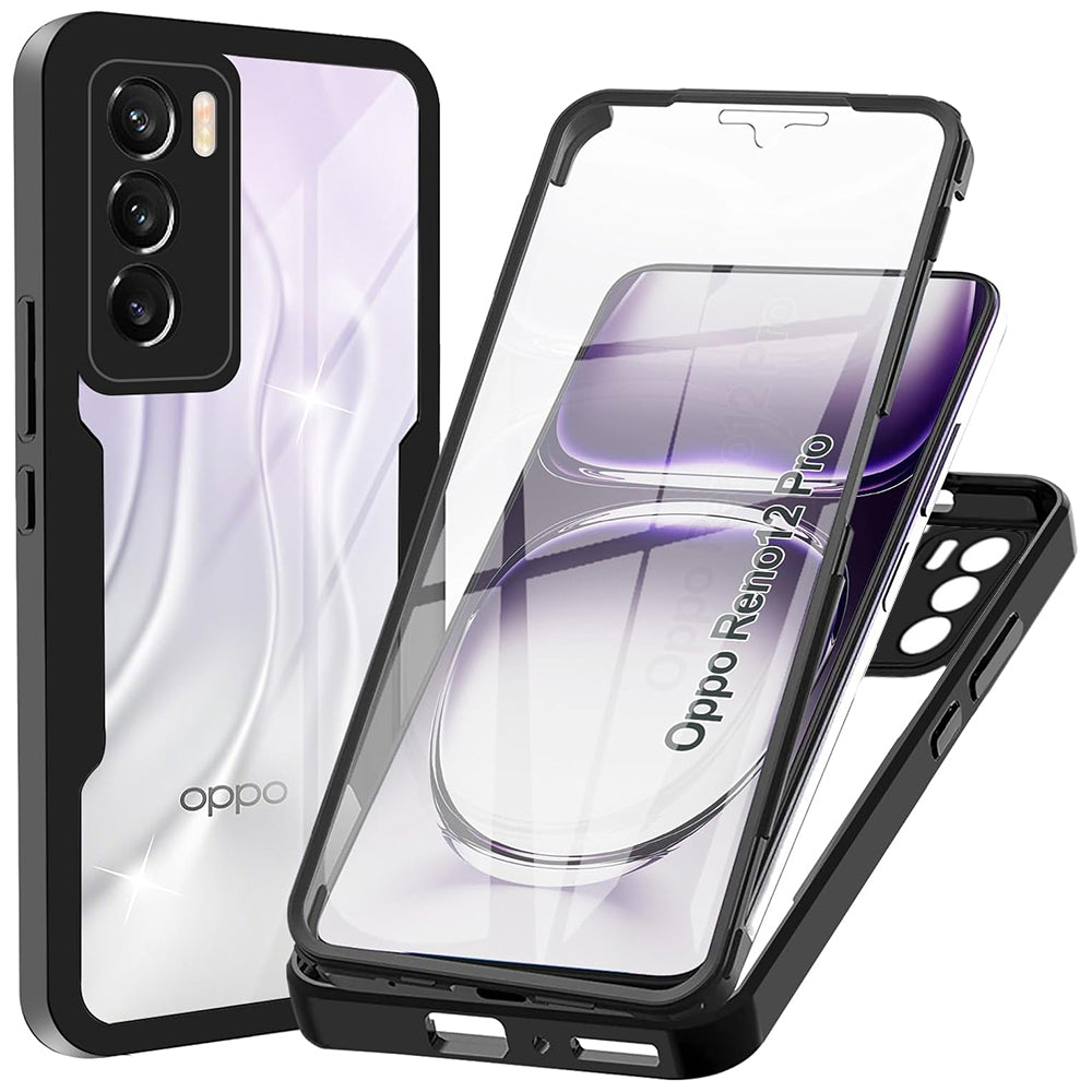 Θήκη για Oppo Reno12 Pro, Techsuit, ColorVerse 360, Μαύρο