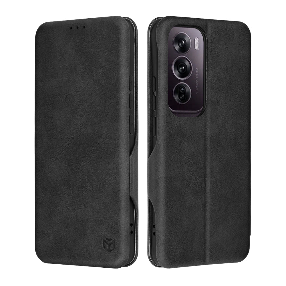 Θήκη για Oppo Reno12 Pro, Techsuit, Safe Wallet Plus, Μαύρο