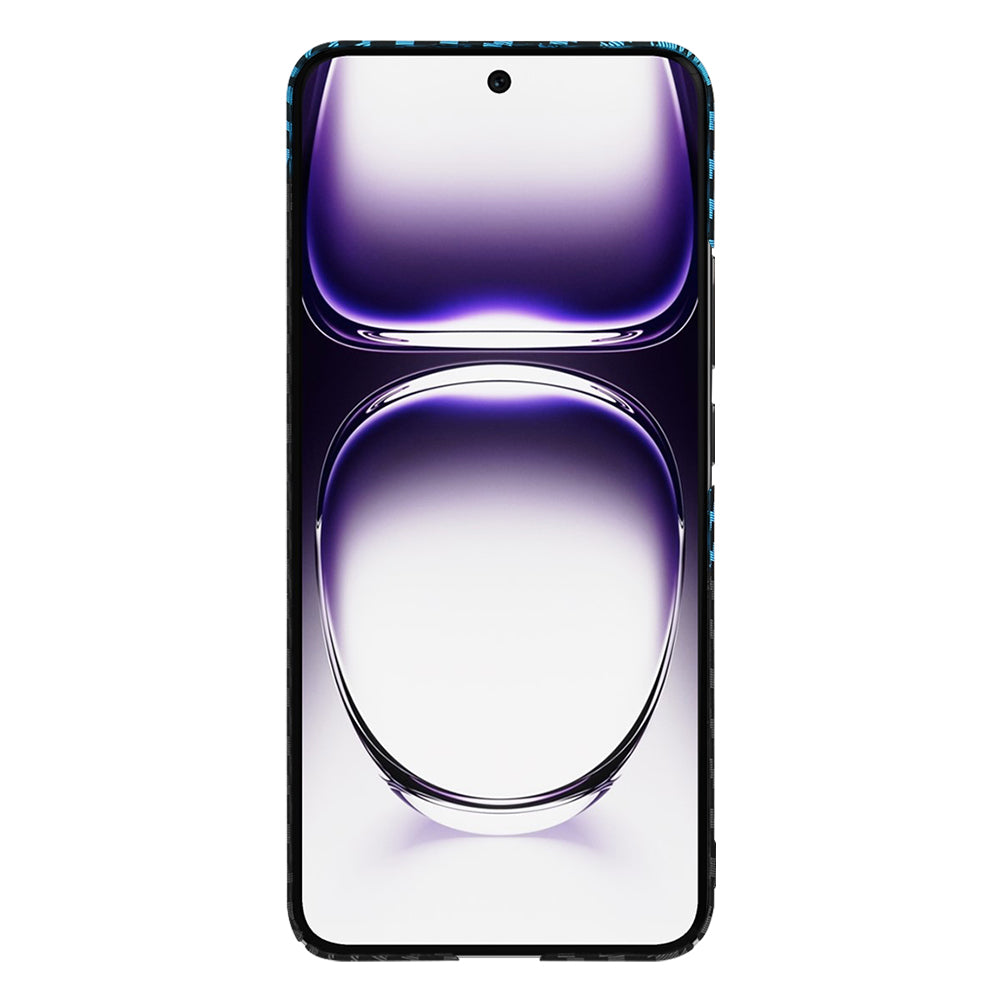 Θήκη για Oppo Reno12, Techsuit, Carbonite FiberShell, Μαύρο Μπλε