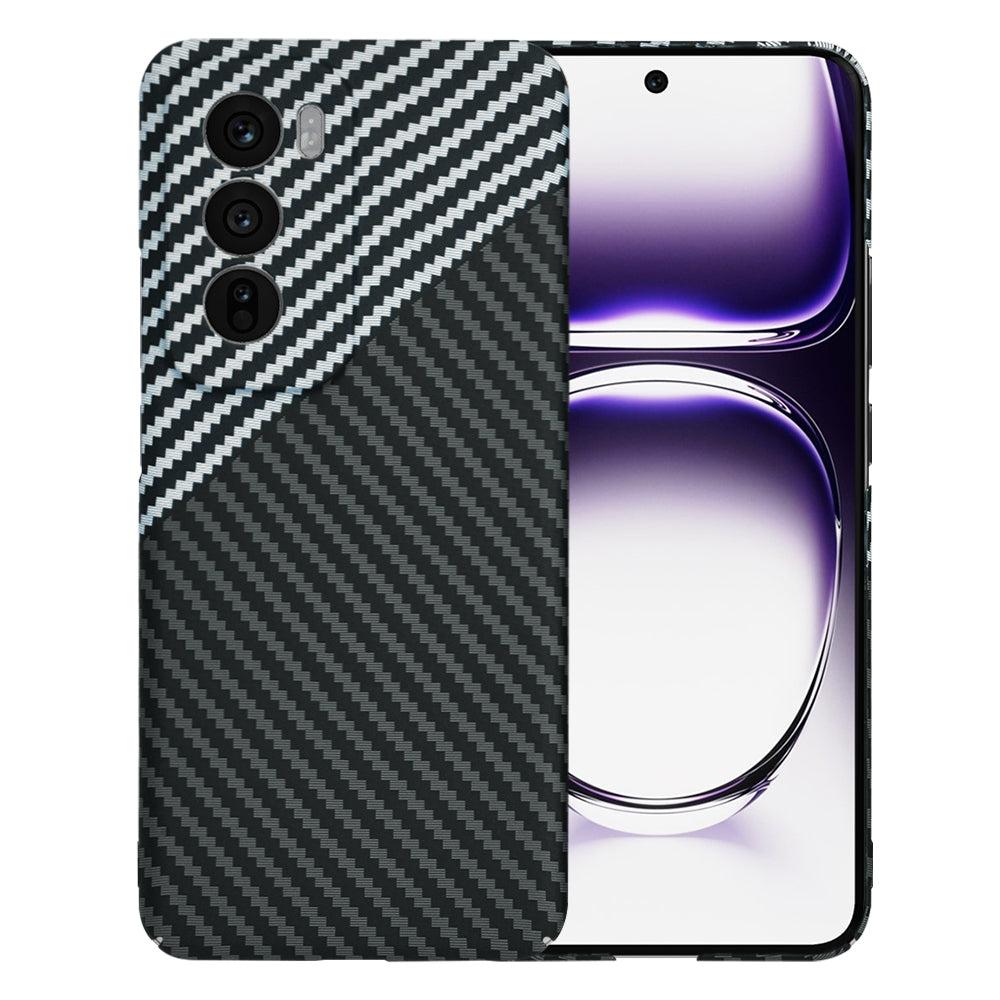 Θήκη για Oppo Reno12, Techsuit, Carbonite FiberShell, Μαύρο Γκρι