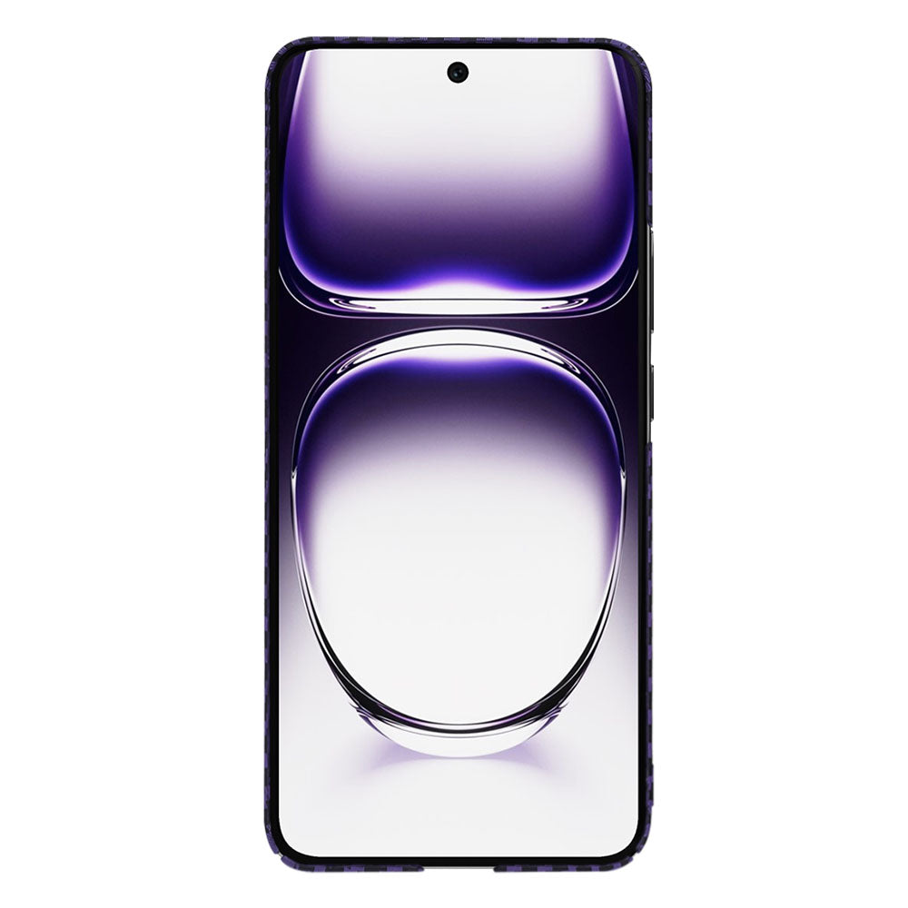 Θήκη για Oppo Reno12, Techsuit, Carbonite FiberShell, Μωβ
