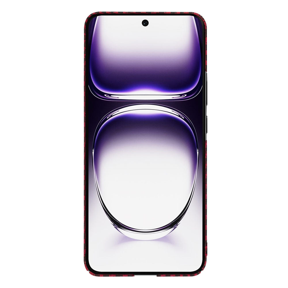 Θήκη για Oppo Reno12, Techsuit, Carbonite FiberShell, Κόκκινο