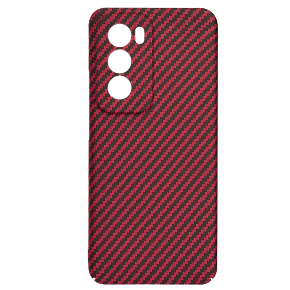 Θήκη για Oppo Reno12, Techsuit, Carbonite FiberShell, Κόκκινο