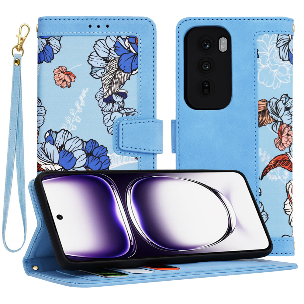 Θήκη για Oppo Reno12, Techsuit, FlipCraft, Μπλε