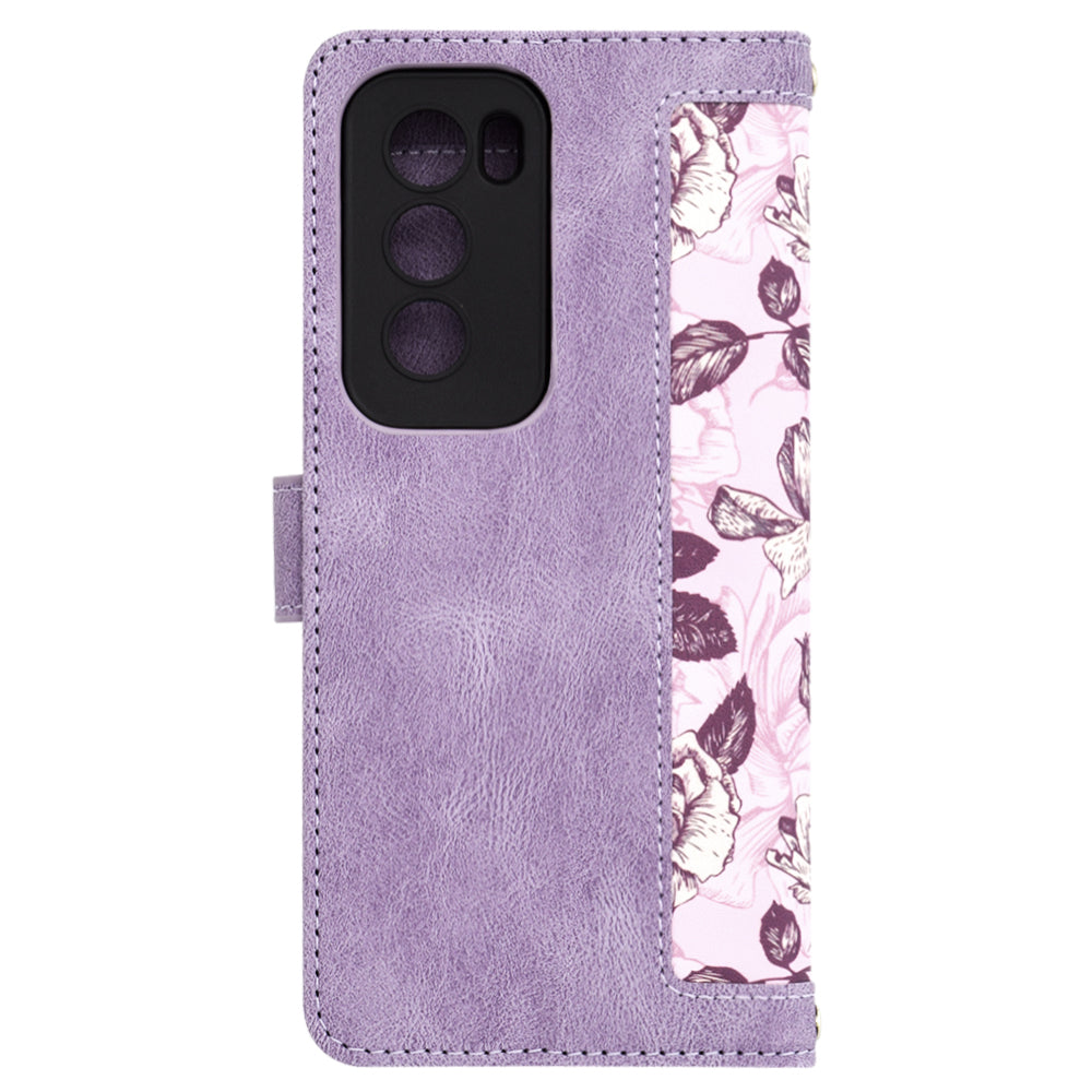 Θήκη για Oppo Reno12, Techsuit, FlipCraft, Μωβ