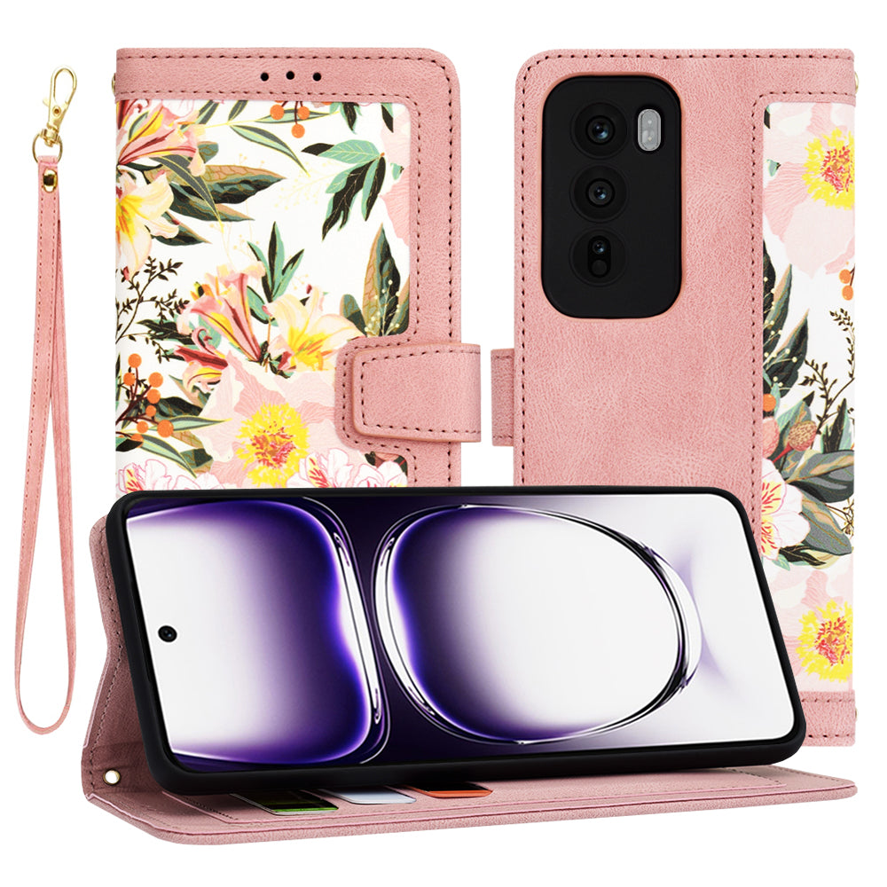 Θήκη για Oppo Reno12, Techsuit, FlipCraft, Ροζ
