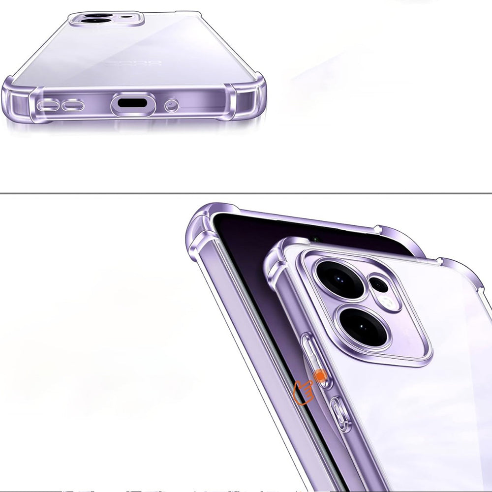 Θήκη για Oppo Reno13 FS 5G / Reno13 F 4G / Reno13 F, Techsuit, Ανθεκτική σε Κρούσεις Διαφανής, Διάφανη