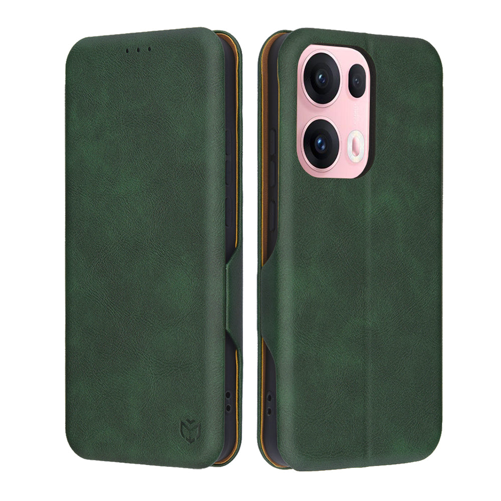 Θήκη για Oppo Reno13 Pro, Techsuit, Safe Wallet Plus, Πράσινο