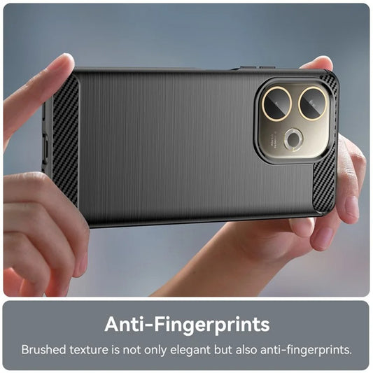 Θήκη για Oppo Reno14, Techsuit, Carbon, Μαύρο
