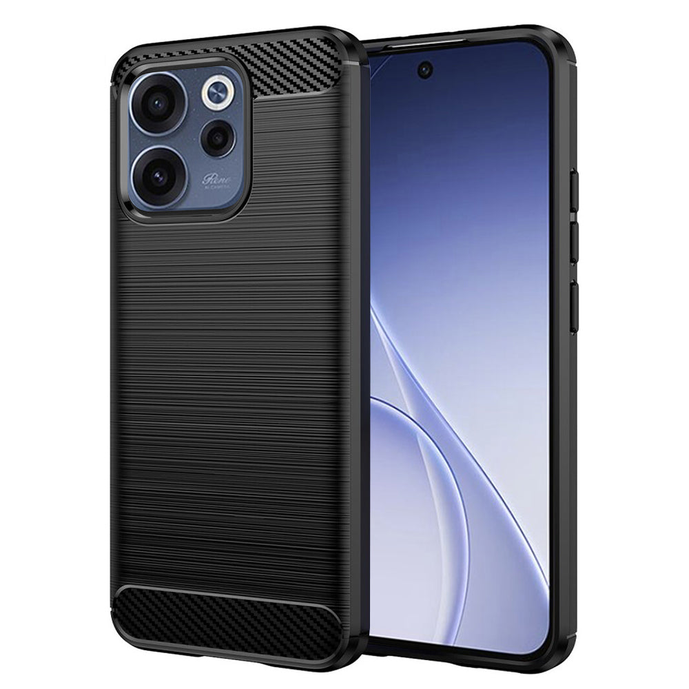 Θήκη για Oppo Reno15 FS / Reno15 F, Techsuit, Καρμπόν, Μαύρη