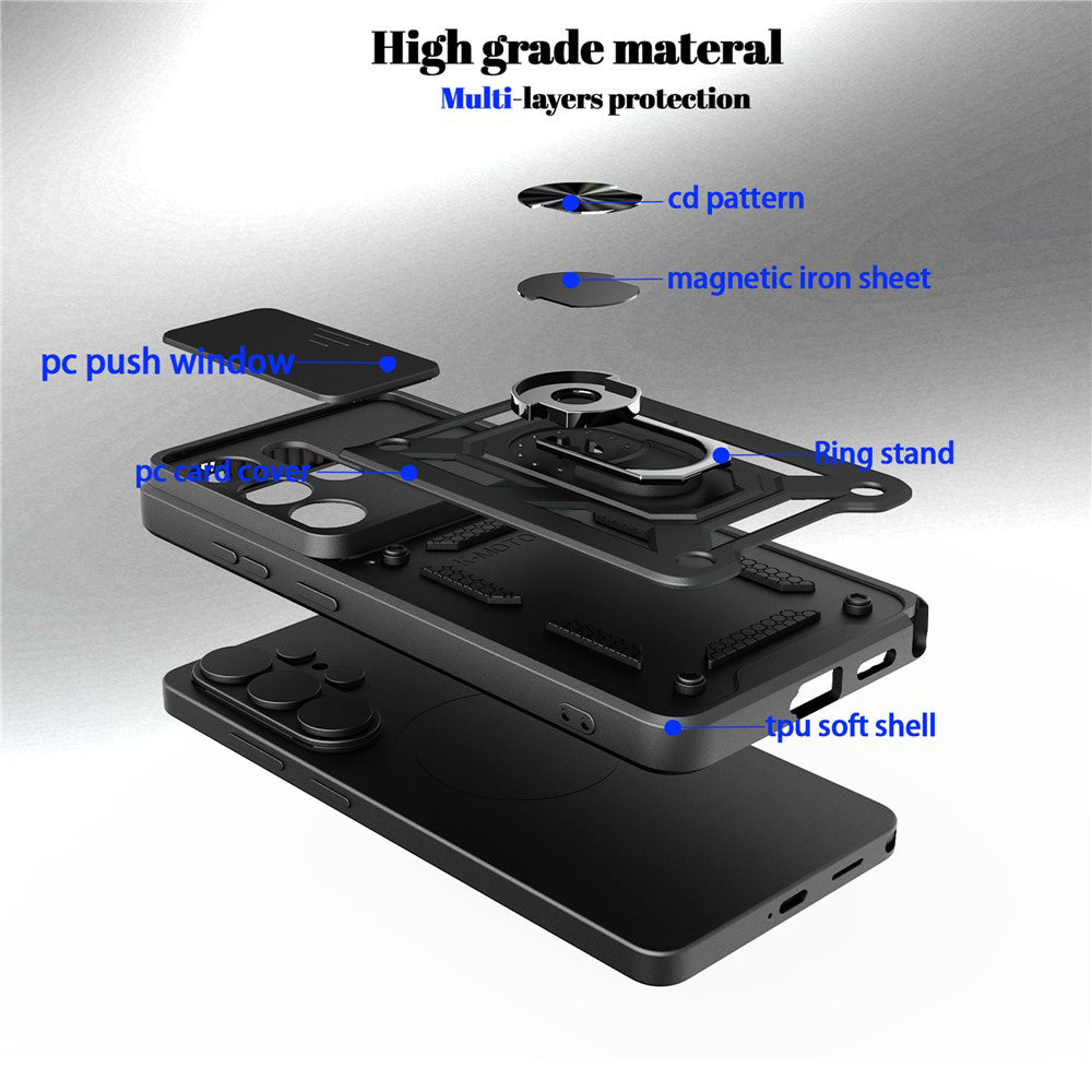 Θήκη για Oppo Reno15 Pro, Techsuit, CamShield, Μαύρη