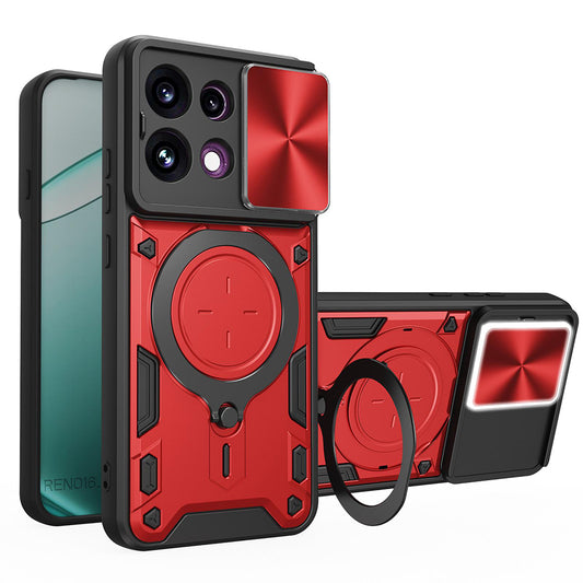 Θήκη για Oppo Reno16 F / Reno16 FS, Techsuit, CamGuard Pro, Κόκκινο